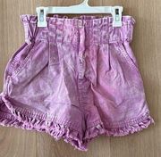 Purple/Pink Paperbag Shorts