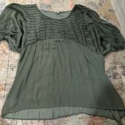 Green Ruffle Shirt