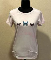 Pink Tie-Dye Butterfly Shirt