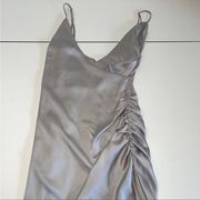 Liz LA small silver mini dress