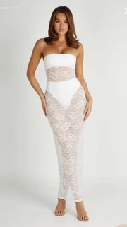 3-piece Maxi Dress - White