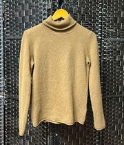 Magaachoni brown cashmere turtleneck sweater size small but stretches