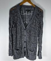 Elizabeth and James V-Neck Cardigan Sweater Size Medium