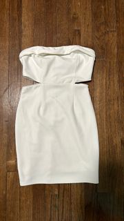 White Strapless Dress