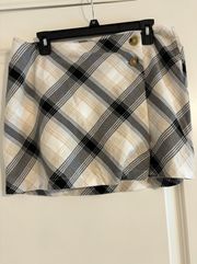 Plaid Wrap Skirt