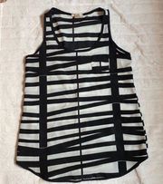 Black And White Striped Tank Top