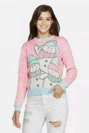 Nwt Well Worn Chillin With My Snowmies Ugly Christmas Graphic Sweatshirt Size M