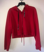 Red Crop Hoddie