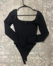 Forever 21 long sleeve square neck bodysuit