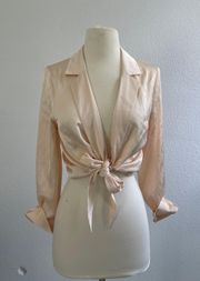 Silk Wrap Top