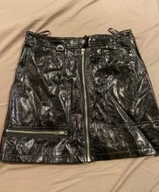 Forever 21 Textured leather skirt