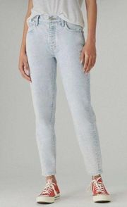 Lucky Brand Light Wash Button Fly Drew Mom Tapered Jeans 14/32R NWT