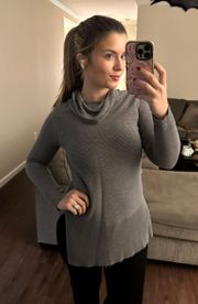 Gray Turtleneck Sweater