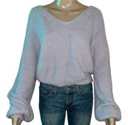 Rue21 Fuzzy Shimmery V Neck Sweater 