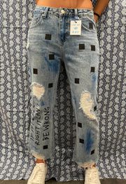 Hand Painted Jeans 