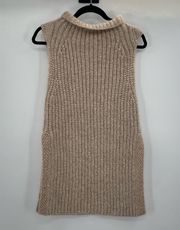 Nwot Aritzia Wilfred Durandal Sweater Sleeveless Mockneck Vest Chunky size xxs