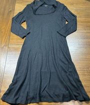 Women’s Black Wool Blend Cowl Neck Long Sleeve Size 6P