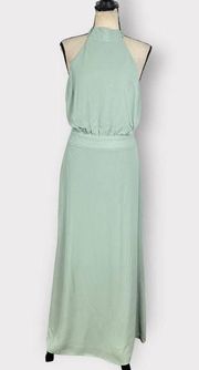 Reformation Mint Green Lizbeth Midi Dress Women's Size 10 NWT