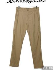 Eddie Bauer Travex women performance outdoor hiking pants beige 30x30