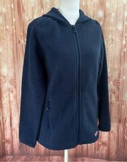 Vineyard Vines Navy Blue Full Zip Hooded Fleece Jacket