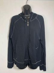 J Jill Full Zipper Athletic Hoodie Jacket