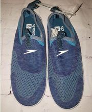 𝅺Speedo Adult Women's Blue Knit Surf Strider Water Shoes Size Small 5 - 6