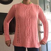 Aeropostale Pink Cable Knit Sweater