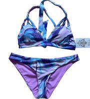 BECCA Blue Agate Reversible Bikini | Medium