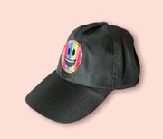 Black Smiley Face Trucker Hat