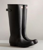 tall black  rain boots