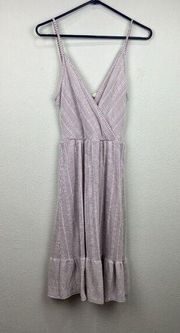 Caution to the wind Y2k MIDI womens dress ribbed sz Medium Sleeveless Peasant