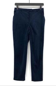 MISS SELFRIDGE Velvet Tailored Pants Navy 4