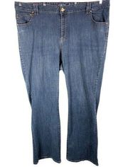 Lane Bryant Plus Size 28 Jeans Slim Bootcut Blue Genuine Fit Stretch Pockets 250