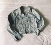 J Crew cropped denim jacket