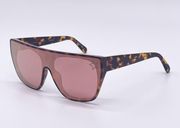 Havana Pink New Sc0101s 003 Brown Shield Sunglasses