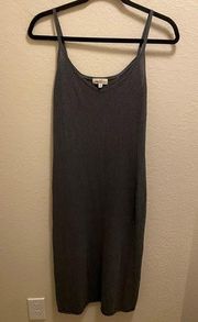 Massimo Dutti Woman Silk Silver Midi Dress Size 40