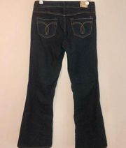 Vintage Y2K Paris blues dark wash Flare Jeans Size 7