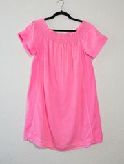 Pink Dyed Madison Off The Shoulder Dress Size Medium