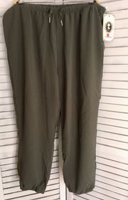 Olive Capris, XL