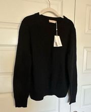 Tory‎ Burch Sequin Detail Cashmere Sweater- NWT Black L