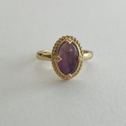 Established Jewelry Gold Victorian Purple Amethyst Ring