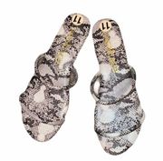 NEW BEBE Issy Sandal Snake Print