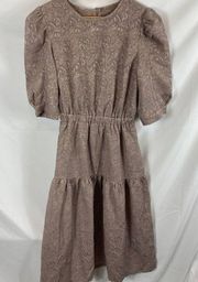 Floral Jacquard Cutout Dress size small