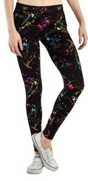 Tipsy Elves Paint Splash Retro Leggings Womens Large