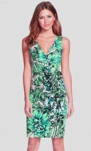 Tracy Reese Women's Sleeveless Floral Sheath Dress In Green 6