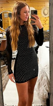 Black Sequins Dress