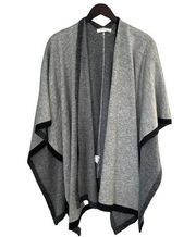 MUSTARD SEED Gray Black Poncho Small