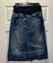 A Pea in the Pod 7 for All Mankind denim skirt