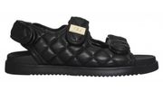 Calia by Carrie Underwood Women’s Quilted Chunky Puffer Sandals Black Size 8