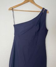 NEW Likely Roxy Navy One Shoulder Evening Dress